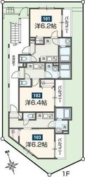 ＭＥＬＤＩＡ原当麻の物件間取画像